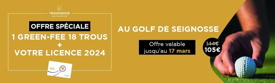 Prenez votre licence de golf 2024 au Golf de Seignosse et bénéficiez d'un green fee à prix avantageux, Resonance Golf Collection